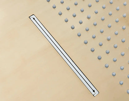 SaniSupreme Doucheset Manhattan Premium Plafond 40x80 cm regendouche vierkant 3 - weg goud geborsteld