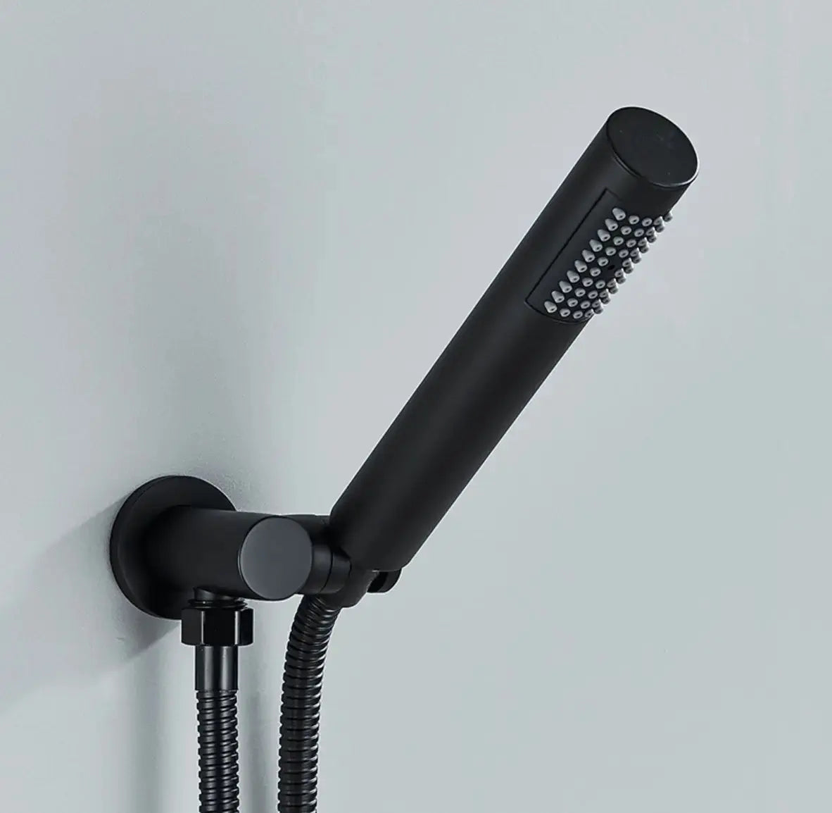 SaniSupreme Doucheset Yosemite 20 cm. regendouche rond 2 - weg zwart inbouw