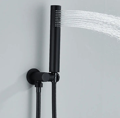 SaniSupreme Doucheset Yosemite 30 cm. regendouche rond 2 - weg zwart inbouw