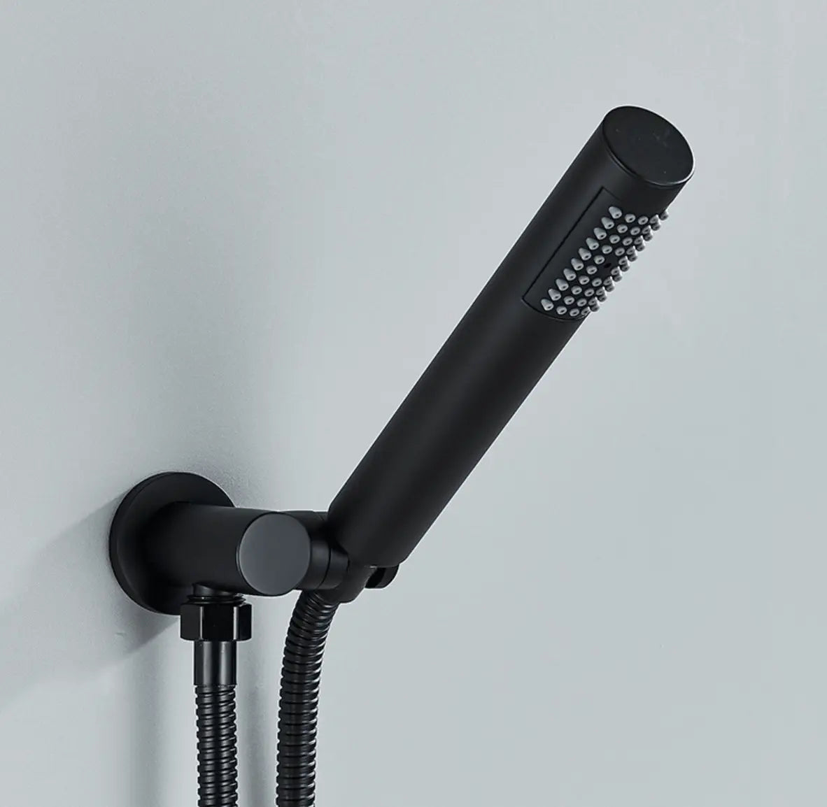 SaniSupreme Doucheset Yosemite 40 cm. regendouche rond 2 - weg zwart inbouw