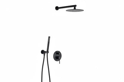 SaniSupreme Doucheset Yosemite 20cm regendouche rond 2-weg zwart inbouw Sanisupreme