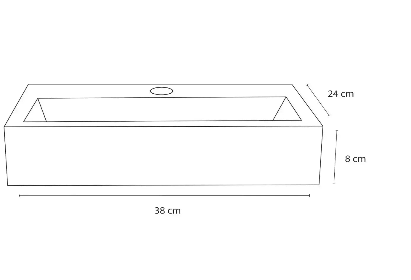 Sanisupreme Flat fonteinset – Beton lichtgrijs– Kraan recht mat zwart