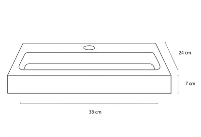 Sanisupreme Flat fonteinset –Keramiek– Kraan recht mat zwart