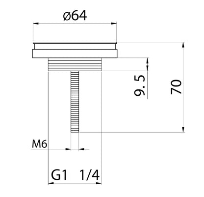 Sanisupreme Flat fonteinset – Marmer – Kraan recht mat chroom