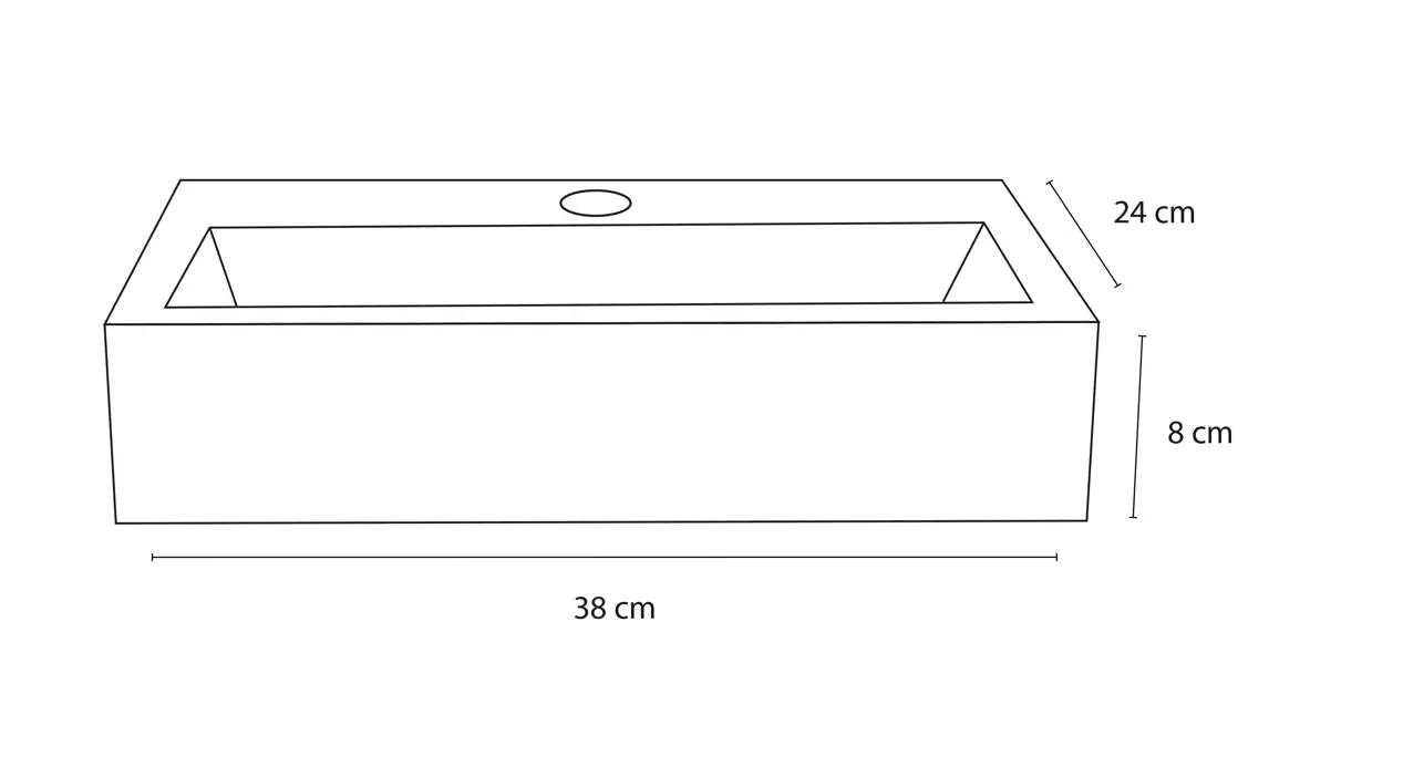 Sanisupreme Flat fonteinset – Marmer – Kraan recht mat chroom