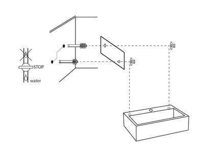 Sanisupreme Flat fonteinset – Marmer – Kraan recht mat chroom