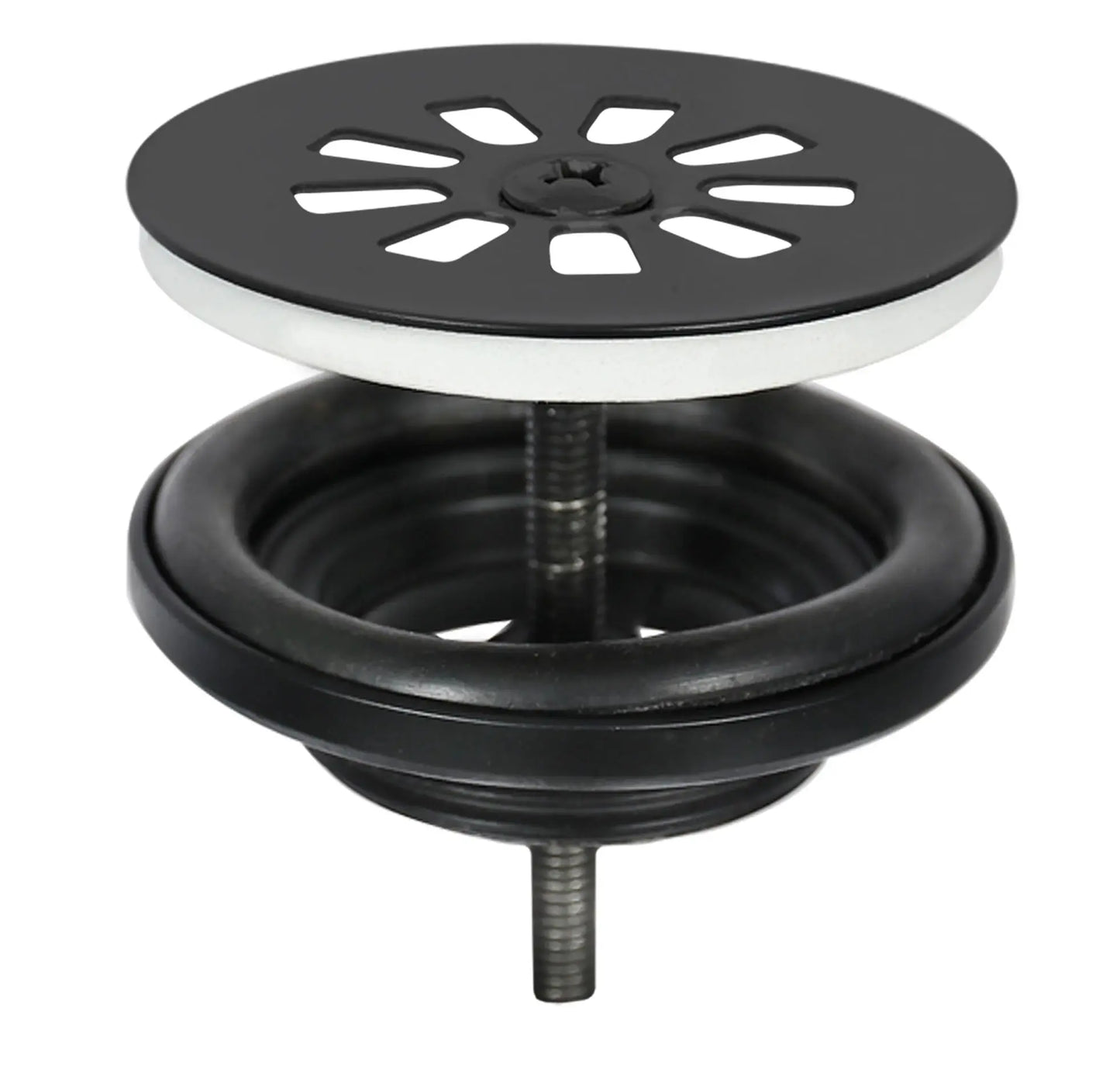 Sanisupreme Flat fonteinset – Marmer – Kraan recht mat zwart