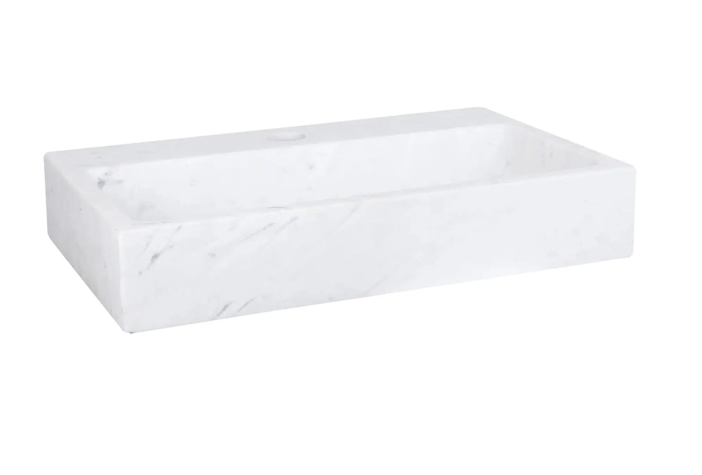 Sanisupreme Flat fonteinset – Marmer – Kraan recht mat zwart