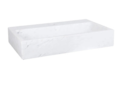 Sanisupreme Flat fonteinset – Marmer – Kraan recht mat zwart