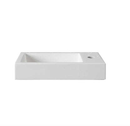 SaniSupreme Fonteinset Bali walnoot onderkast met wastafel (L+R) mat wit