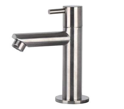 Sanisupreme Fonteinset Bombai black – Natuursteen – Kraan recht mat chroom