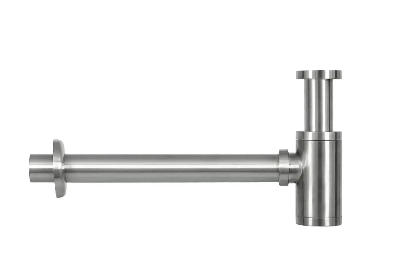 Sanisupreme Fonteinset Bombai black – Natuursteen – Kraan recht mat chroom