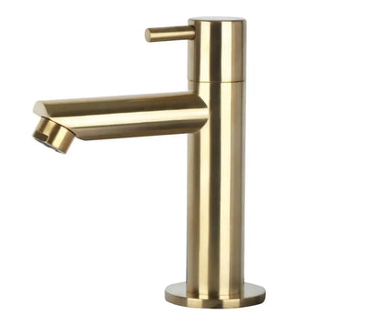 Sanisupreme Force fonteinset – beton donkergrijs – kraan recht mat goud