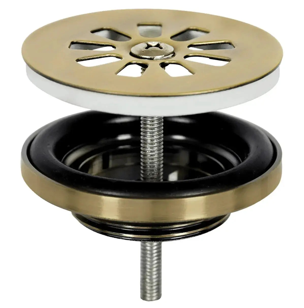 Sanisupreme Force fonteinset – beton donkergrijs – kraan recht mat goud