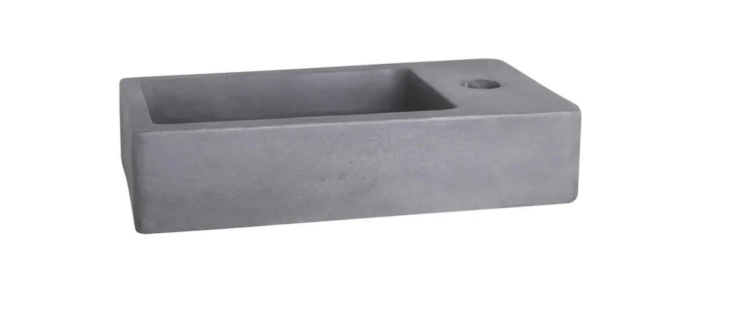 Sanisupreme Force fonteinset – beton donkergrijs – kraan recht mat goud