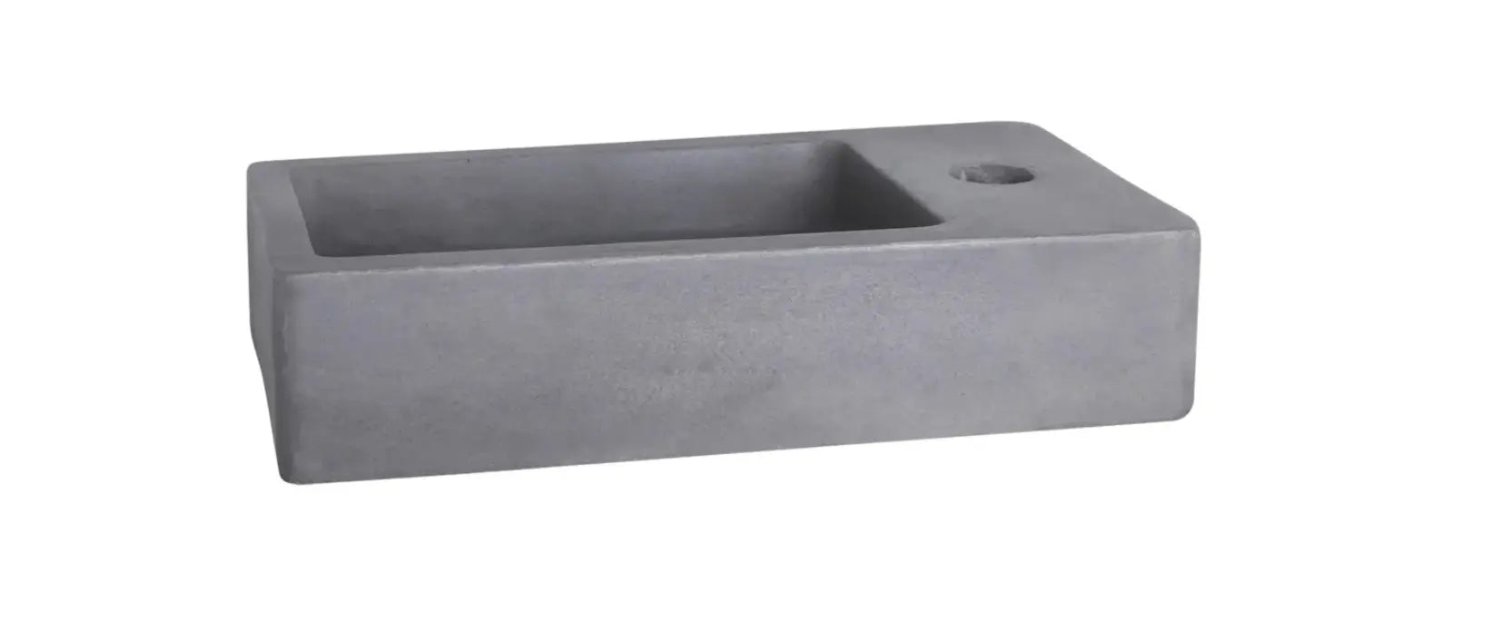 Sanisupreme Force fonteinset – beton donkergrijs – kraan recht mat goud