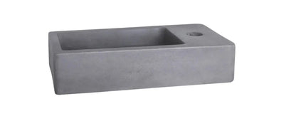 Sanisupreme Force fonteinset – beton donkergrijs – kraan recht mat goud