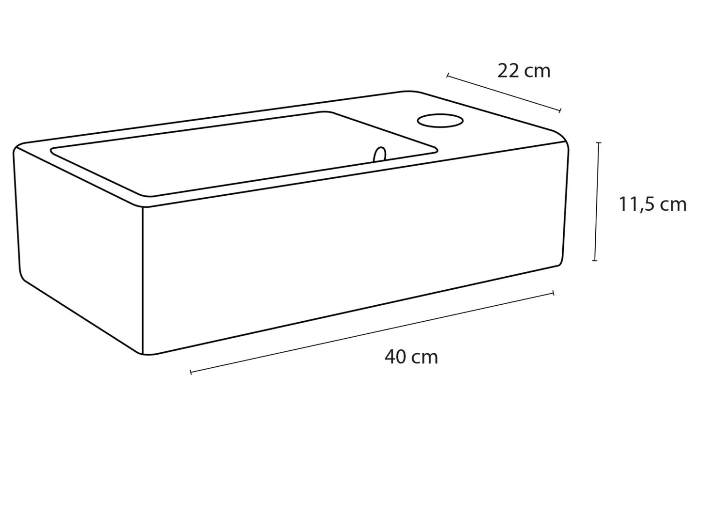 Sanisupreme Force Fonteinset – Keramiek – Kraan recht chroom