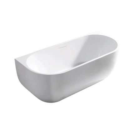 SaniSupreme half vrijstaand AquaTherme Plus met push - up acryl wit glans 180x80