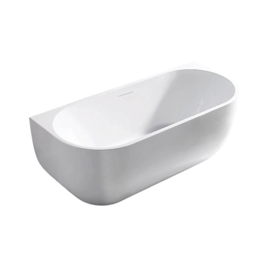 SaniSupreme half vrijstaand AquaTherme Plus met push - up acryl wit glans 180x80