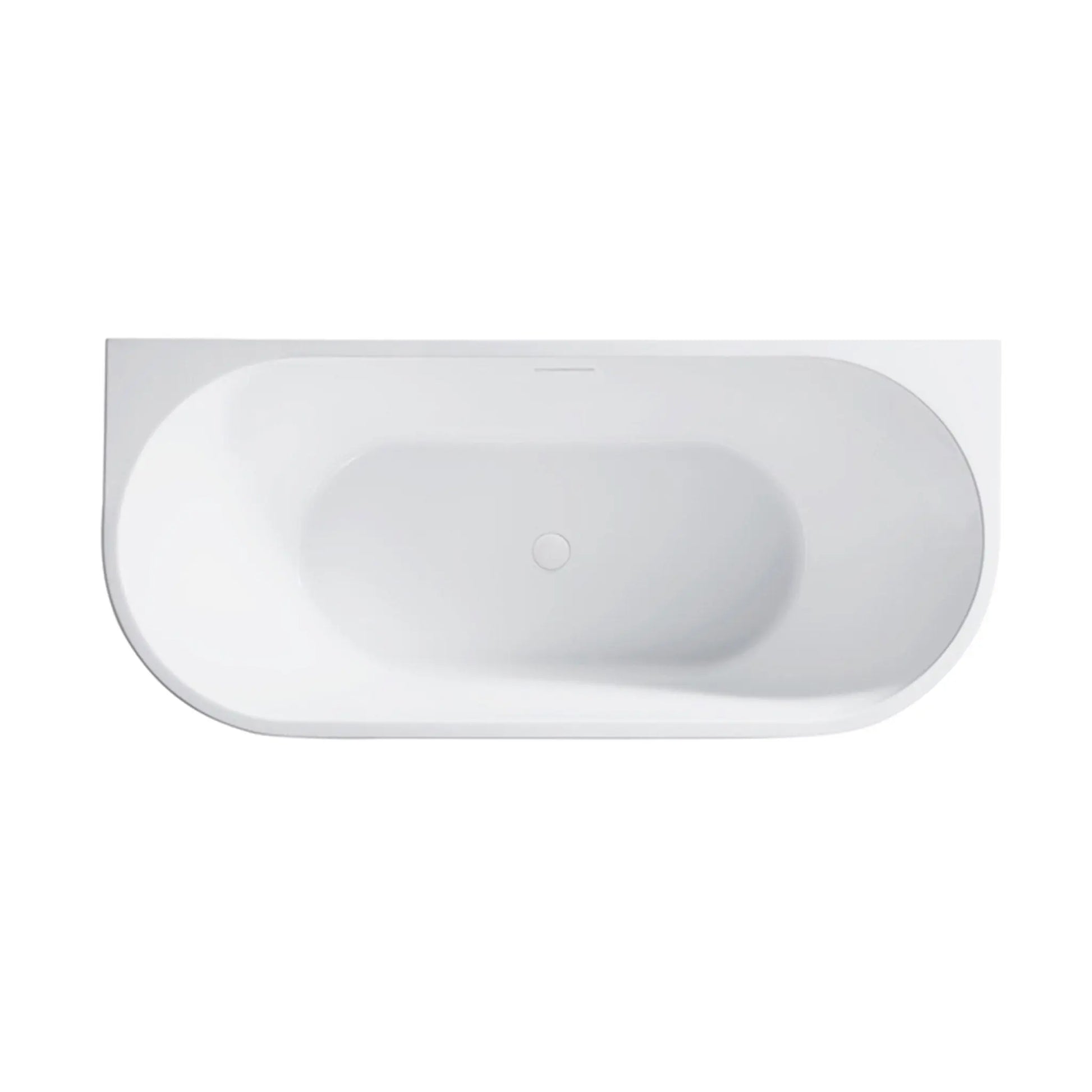 SaniSupreme half vrijstaand AquaTherme Plus met push - up acryl wit glans 180x80