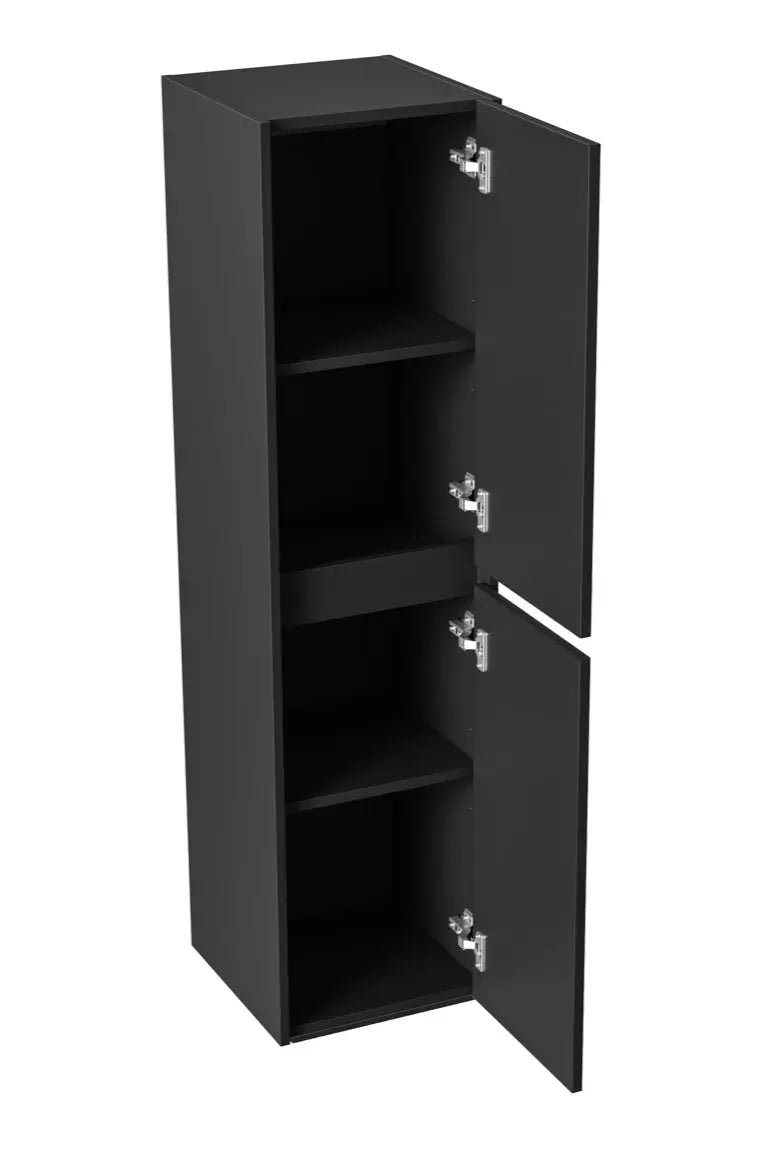 Sanisupreme Hayat Kolomkast Zwart Eiken 35X135X35 cm