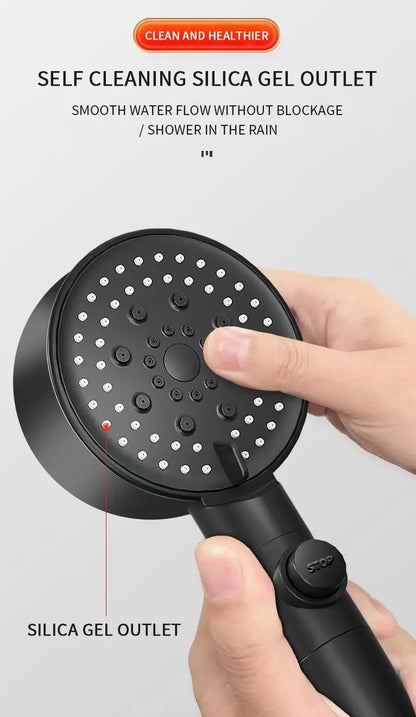 SaniSupreme HighLine Waterbesparende Jet Handdouche met 6 functies Chroom