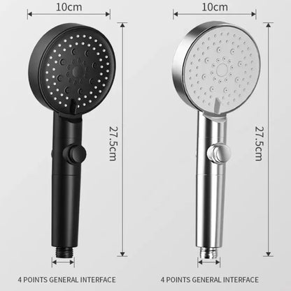 SaniSupreme HighLine Waterbesparende Jet Handdouche met 6 functies zwart