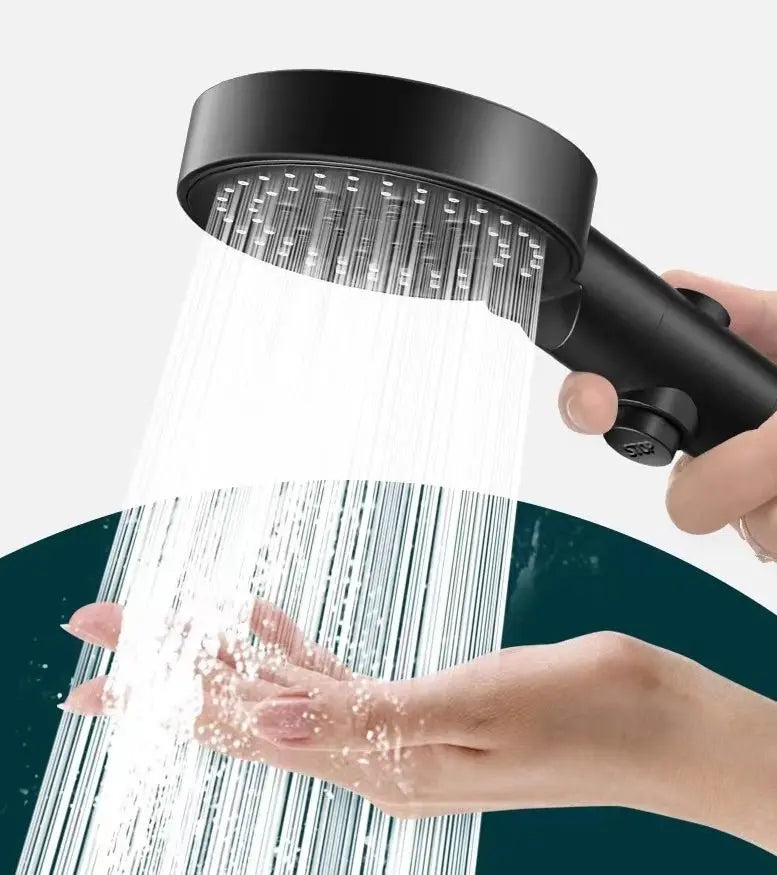 SaniSupreme HighLine Waterbesparende Jet Handdouche met 6 functies zwart