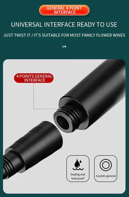 SaniSupreme HighLine Waterbesparende Jet Handdouche met 6 functies zwart