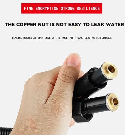 SaniSupreme Ibiza waterbesparende Handdouche met 6 waterstraal functies zwart inclusief 2 meter doucheslang