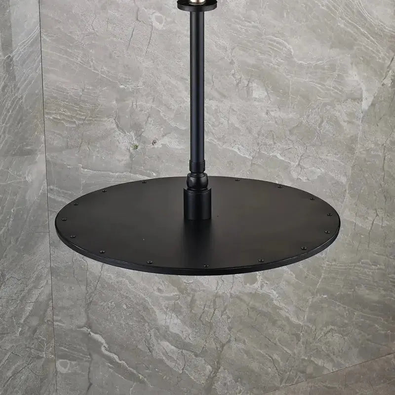 SaniSupreme® Inbouw Doucheset Malaga Blackline Premium Plus 2 weg 16 inch 40 cm regendouche rond - rechthoek mat zwart