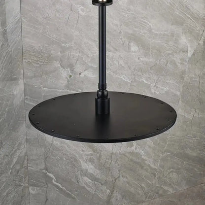 SaniSupreme® Inbouw Doucheset Malaga Blackline Premium Plus 2 weg 16 inch 40 cm regendouche rond - rechthoek mat zwart