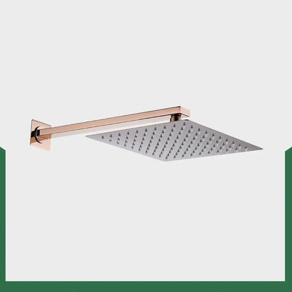 SaniSupreme Inbouw Regendouche 25 cm Set Marbella met Handdouche en Wanduitloop Geborsteld Koper