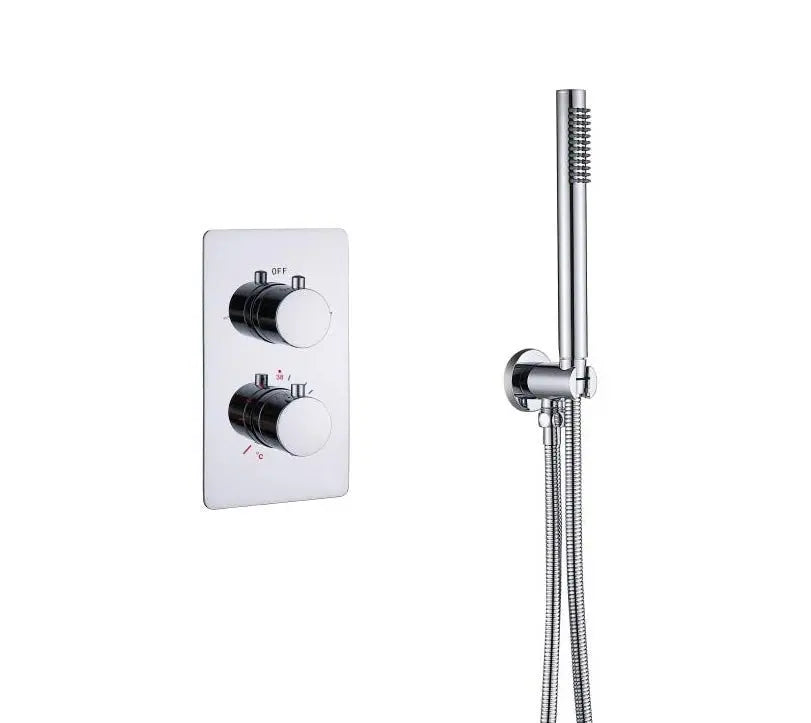 SaniSupreme Inbouw Regendouche Set Creavit Aloni met Handdouche en Wanduitloop Chroom