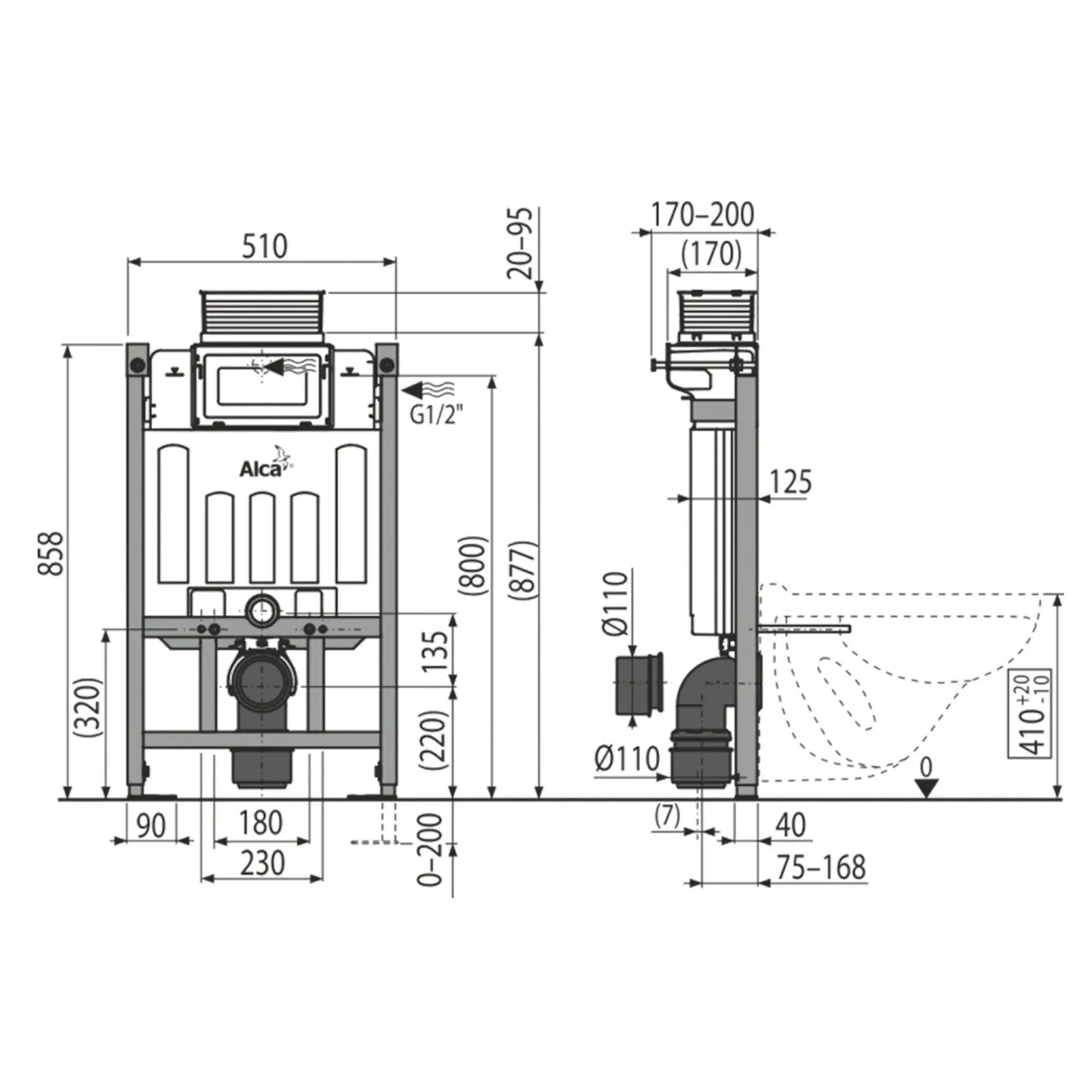 Sanisupreme Inbouwreservoir Gent