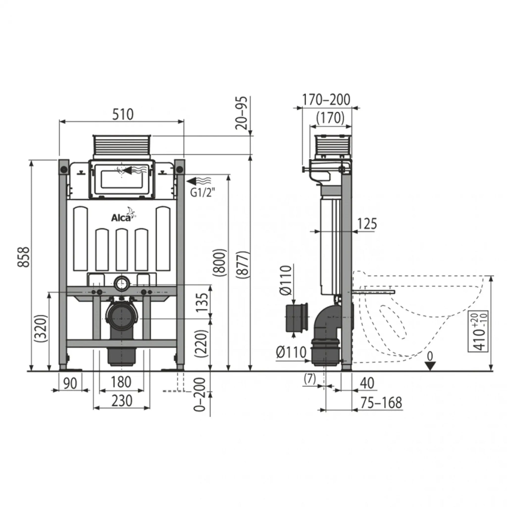 Sanisupreme Inbouwreservoir Gent