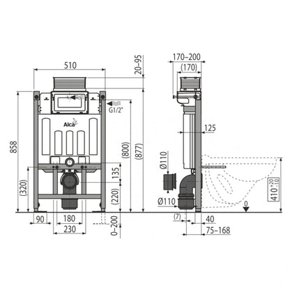 Sanisupreme Inbouwreservoir Gent