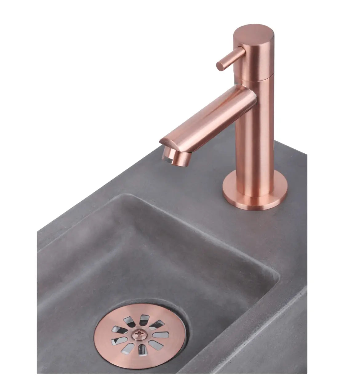 SaniSupreme koper koudwater kraan/fonteinkraan toilet rechte uitloop