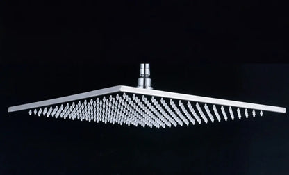 SaniSupreme LED EcoSave Manhattan vierkante hoofddouche regendouche 30 × 30 cm. chroom