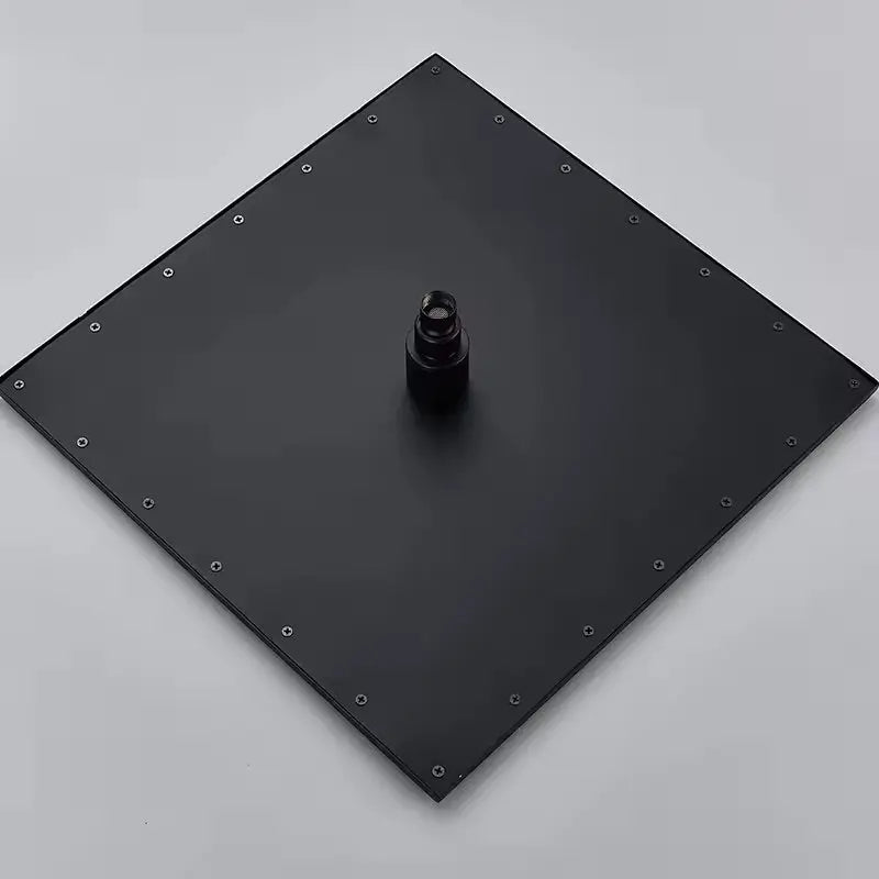 SaniSupreme LED EcoSave Manhattan vierkante hoofddouche regendouche 40 × 40 cm. mat zwart