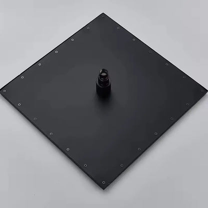 SaniSupreme LED EcoSave Manhattan vierkante hoofddouche regendouche 40 × 40 cm. mat zwart