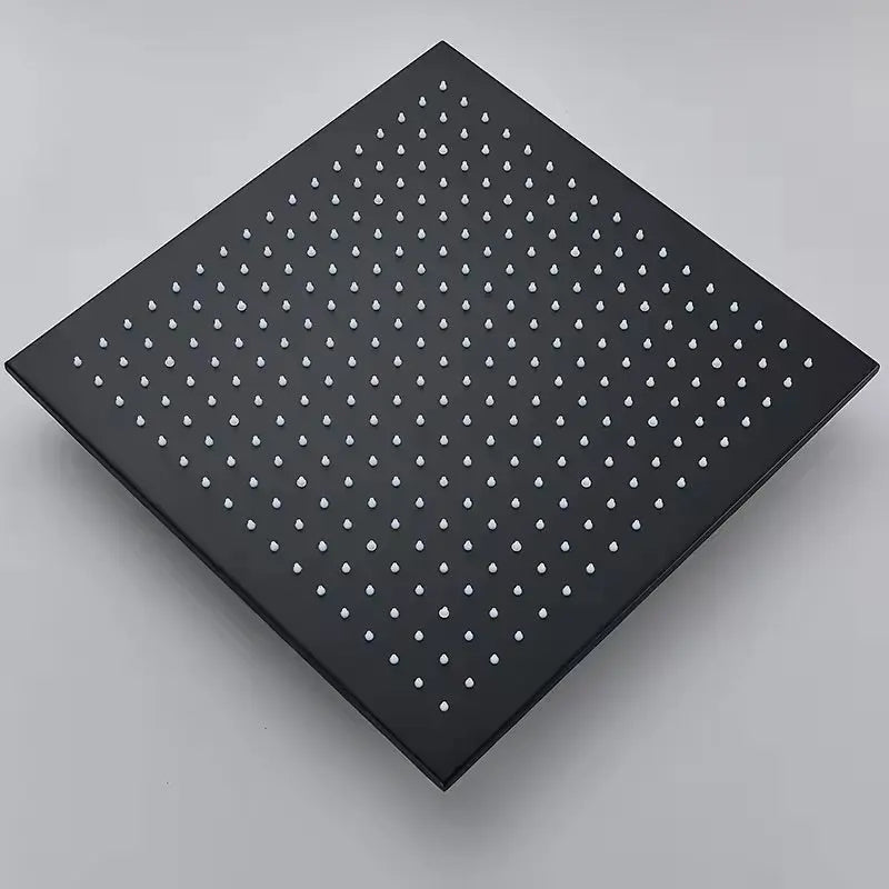 SaniSupreme LED EcoSave Manhattan vierkante hoofddouche regendouche 40 × 40 cm. mat zwart