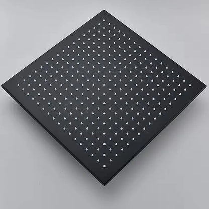 SaniSupreme LED EcoSave Manhattan vierkante hoofddouche regendouche 40 × 40 cm. mat zwart
