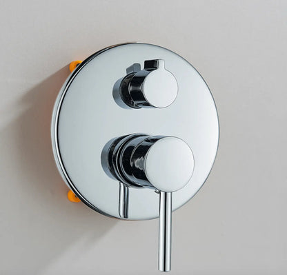 SaniSupreme® Lima inbouw doucheset | handdouche|mengkraan|regendouche (10 inch) | rond |Chroom 2 weg