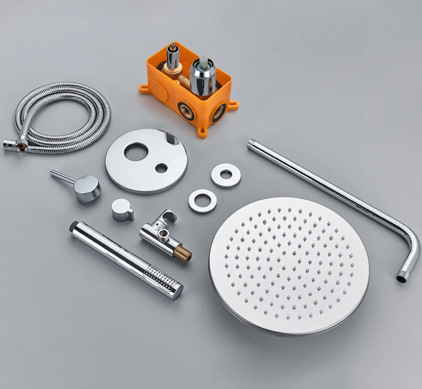 SaniSupreme® Lima inbouw doucheset | handdouche|mengkraan|regendouche (12 inch) | rond |Chroom 2 weg