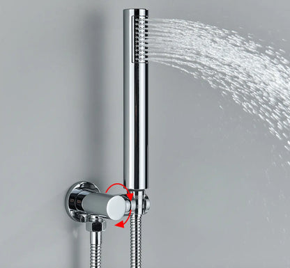 SaniSupreme® Lima inbouw doucheset | handdouche|mengkraan|regendouche (12 inch) | rond |Chroom 2 weg