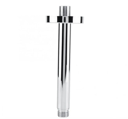 SaniSupreme Losse douche arm plafond, glans chroom, rond, 15 cm. lang met rozet