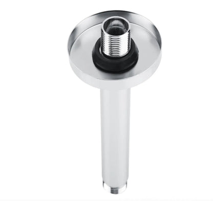 SaniSupreme Losse douche arm plafond, glans chroom, rond, 25 cm. lang met rozet