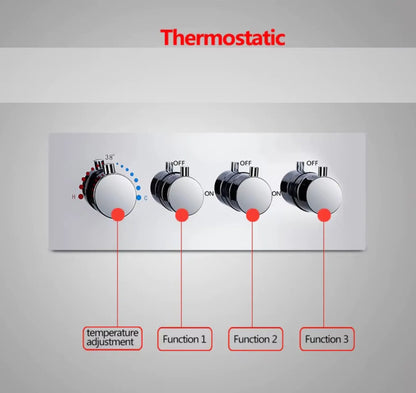 SaniSupreme Manhattan Inbouw Regendouche Mengkraan 3 - weg los chroom glans